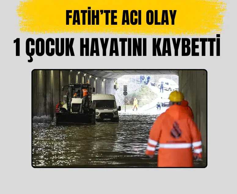 Fatih’te parkta su birikintisine basan 14 yaşındaki çocuk elektrik akımına kapılarak hayatını kaybetti