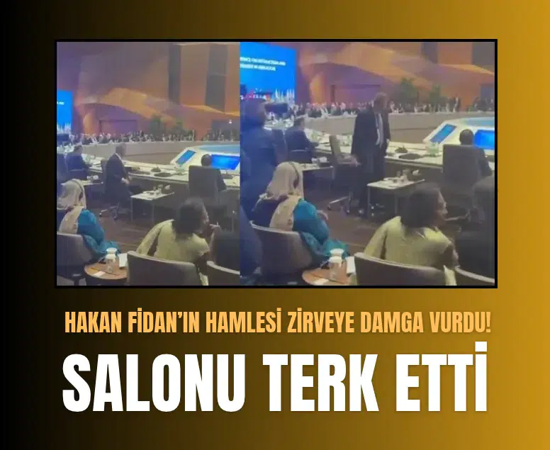 Bakü'deki zirvede diplomasi krizi: Hakan Fidan ve 10'dan fazla ülke salonu terk etti