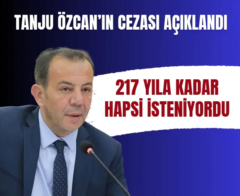 Bolu Belediye Başkanı Tanju Özcan'a tutuklu yargılandığı davada hapis cezası verildi