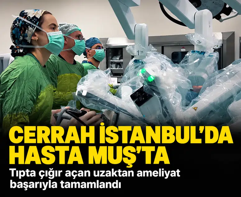 1400 kilometreden neştersiz dokunuş: Türkiye’de ilk telecerrahi operasyonu Muş’ta yapıldı
