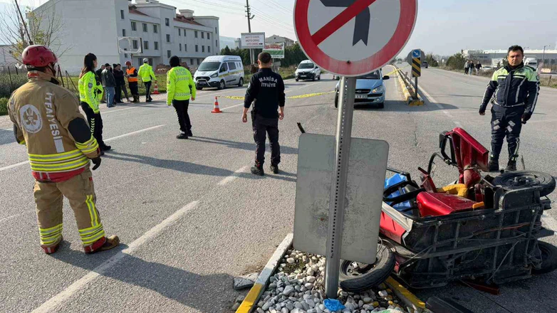 Manisa'da ölüm manevrası! 3 tekerlekli bisikletle son yolculuğuymuş...