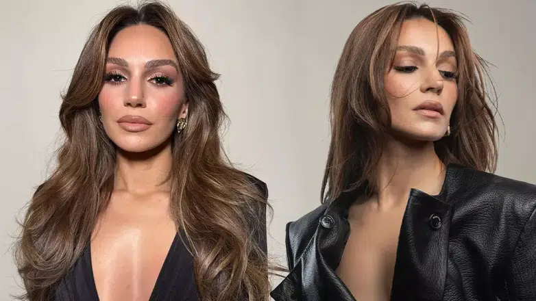 Dergi çekiminde Sahra Şaş'ın dekoltesi yürekleri ağza getirdi!