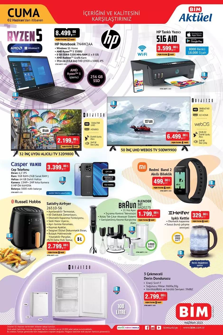 Teknoloji severlere müjde! Bu hafta Bime geliyor, Bim 02 Haziran 2023 Aktüel Katalog 1