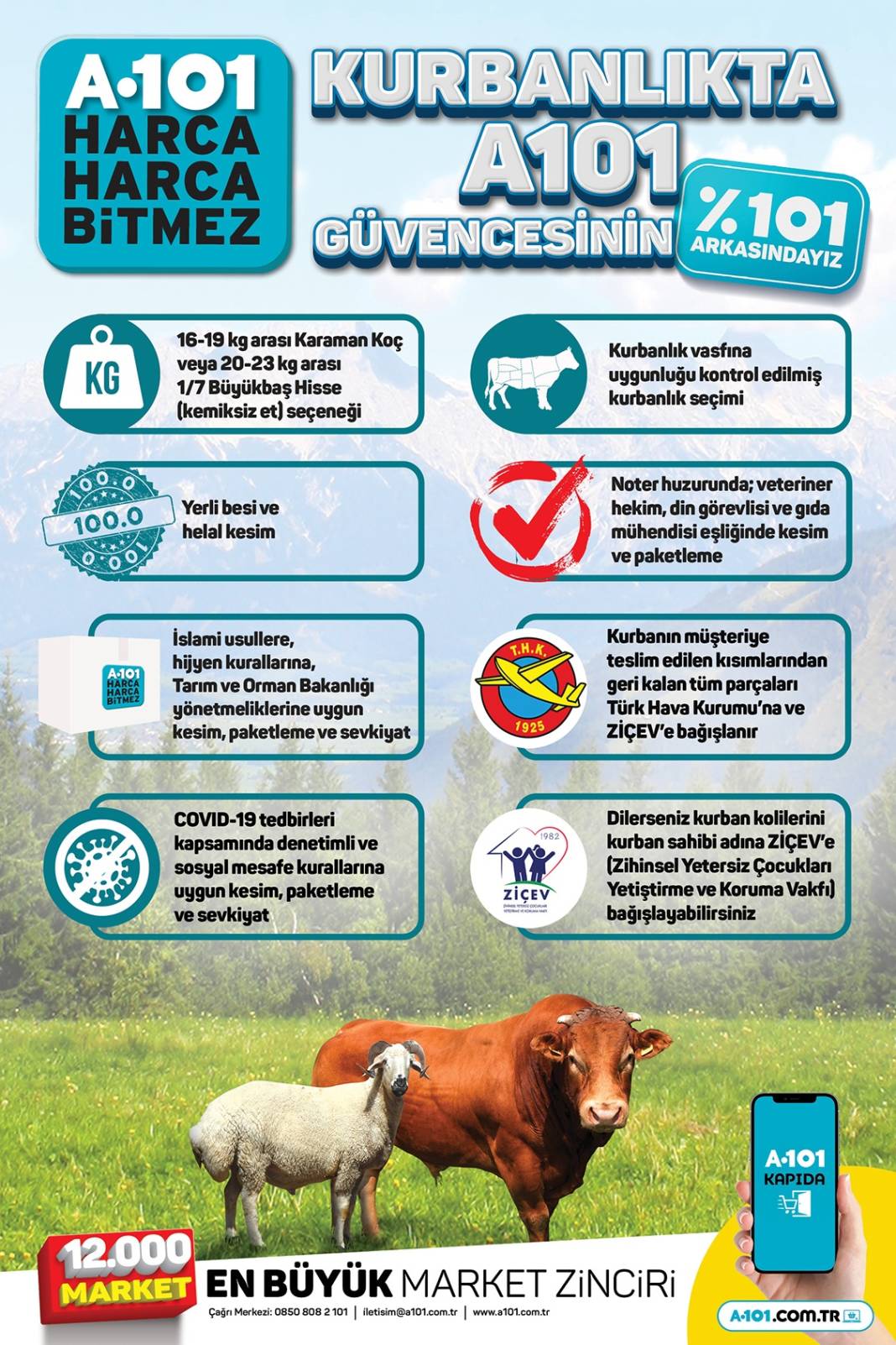 A101 Kurbanlık Fiyatlarını Açıkladı, En Ucuz Küçükbaş, Büyükbaş Kurbanlık Ne Kadar? 8