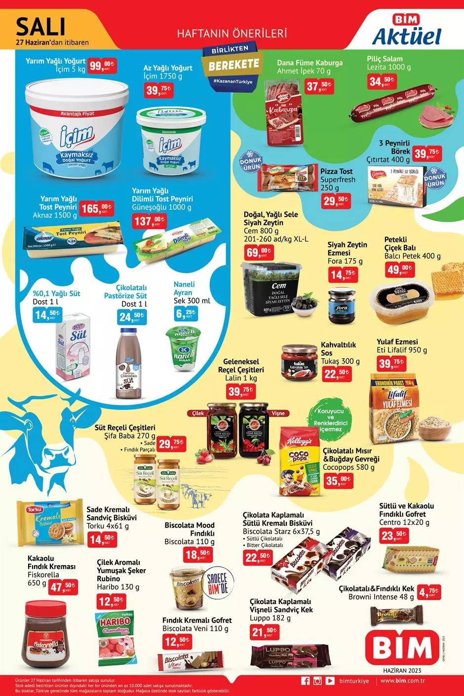 Bim'de Yarından İtibaren O Ürünler Özel İndirimlerle Raflarda! Bim 27 Haziran 2023 1