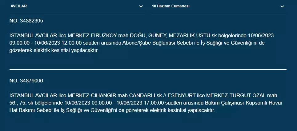 BEDAŞ, Yarın Bazı İlçelerde Elektrik Kesintisi Yapacak! 10 Haziran 2023 Cumartesi Elektrik Kesintisi 3