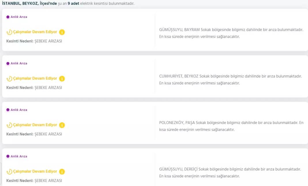 İstanbul'da Yarın Elektrik Kesintisi Yapılacak İlçeler Açıklandı 4