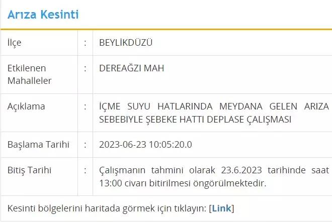 Bugün O İlçelerde Uzun Süreli Su Kesintisi Olacak 3