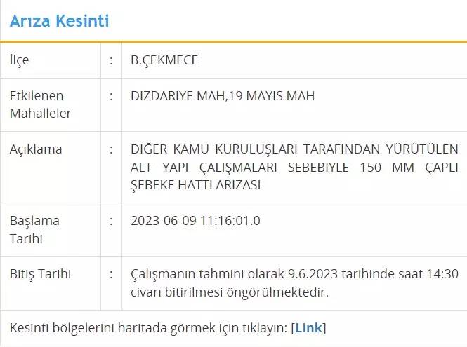 Bugün İstanbul'da O İlçelerde Sular Kesilecek! İşte 09 Haziran 2023 Cuma Su Kesintisi 4