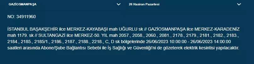 Yarın O İlçeler Karanlığa Gömülecek 5