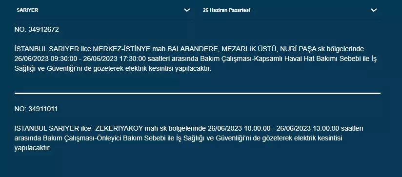 Yarın O İlçeler Karanlığa Gömülecek 8