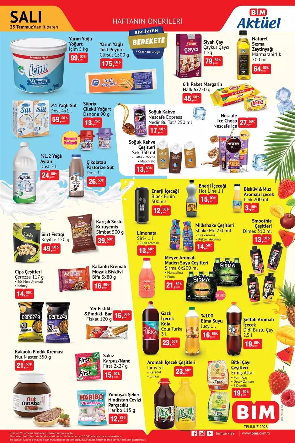 Bim'de Yarın Birçok Gıda Ürününde İndirim Var 25 Temmuz 2023 Salı Aktüel 1