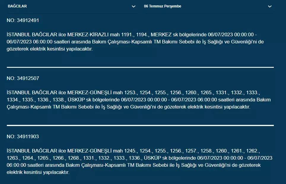 Bugün İstanbul'un Yarısı Karanlığa Teslim Olacak 4