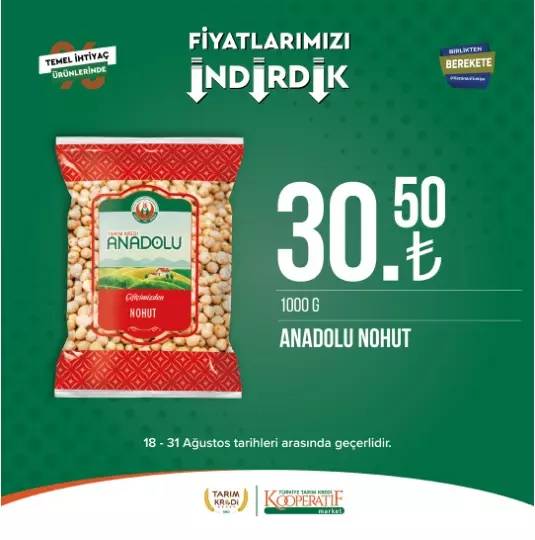 Tarım Kredi Kooperatif Market 18-31 Ağustos Kataloğu Yayınlandı 16