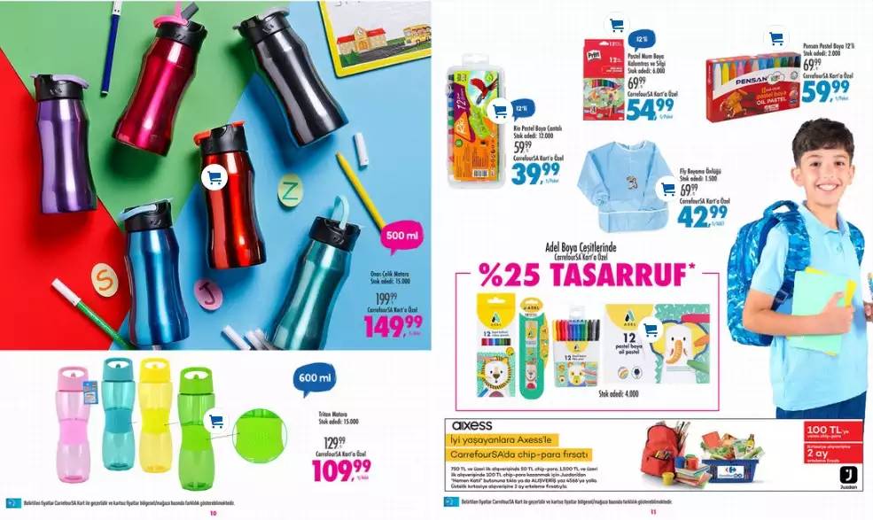CarrefourSA'da Okul İhtiyaçları Kırtasiye İndirimi Başladı 10