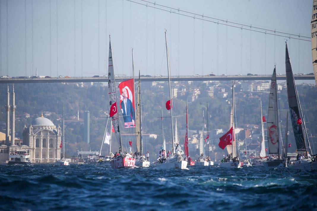 Cumhuriyet'in 100'üncü yılında görkemli şölen: 100 yelkenli İstanbul Boğazı'nda 7