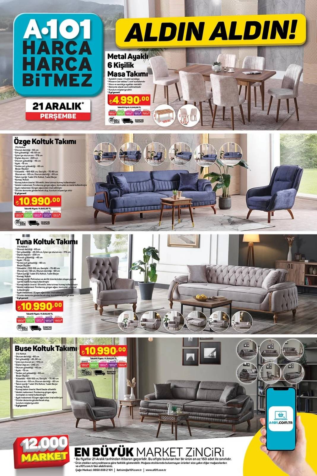 A101 21 Aralık 2023 kataloğu, bu hafta yılbaşına özel süsleme ve dekorasyon ürünleri geliyor! 8