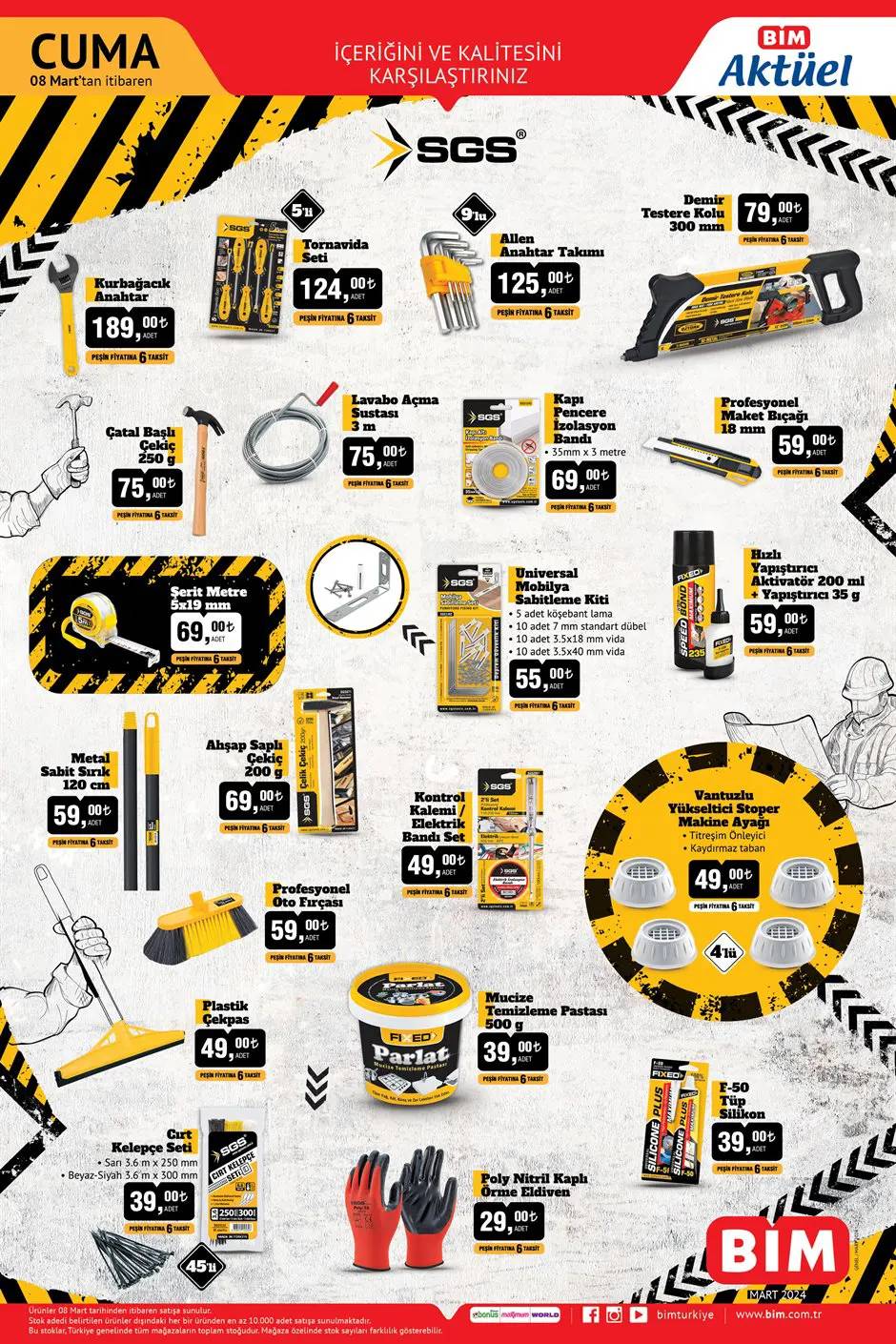 BİM 8 Mart 2024, haftaya Kiğılı kazaklar, seccade setleri, badana ekipmanları ve şarj aleti geliyor! 3
