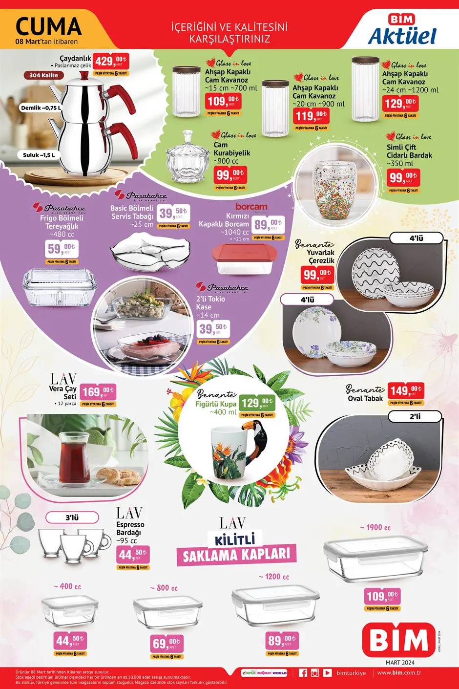 BİM 8 Mart 2024, haftaya Kiğılı kazaklar, seccade setleri, badana ekipmanları ve şarj aleti geliyor! 6