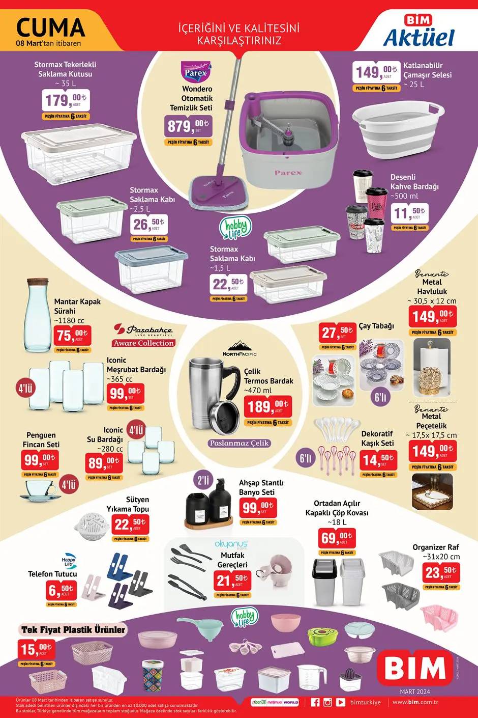 BİM 8 Mart 2024, haftaya Kiğılı kazaklar, seccade setleri, badana ekipmanları ve şarj aleti geliyor! 7