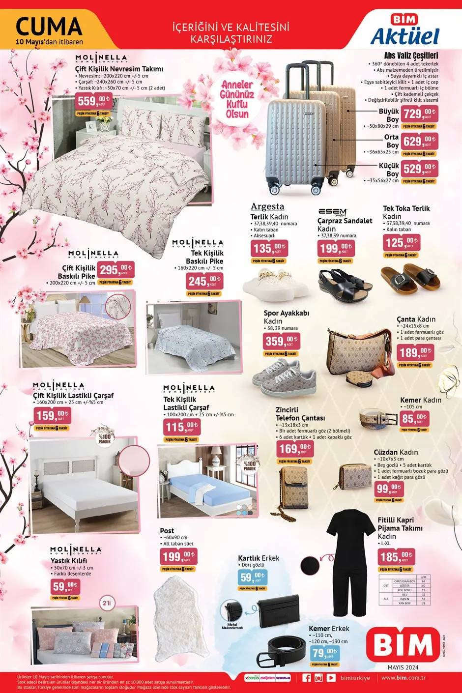 BİM 10 Mayıs 2024 bu hafta Vileda temizlik set, English Home ve Hisar takımları, emaye ve valiz çeşitleri satışta olacak! 2