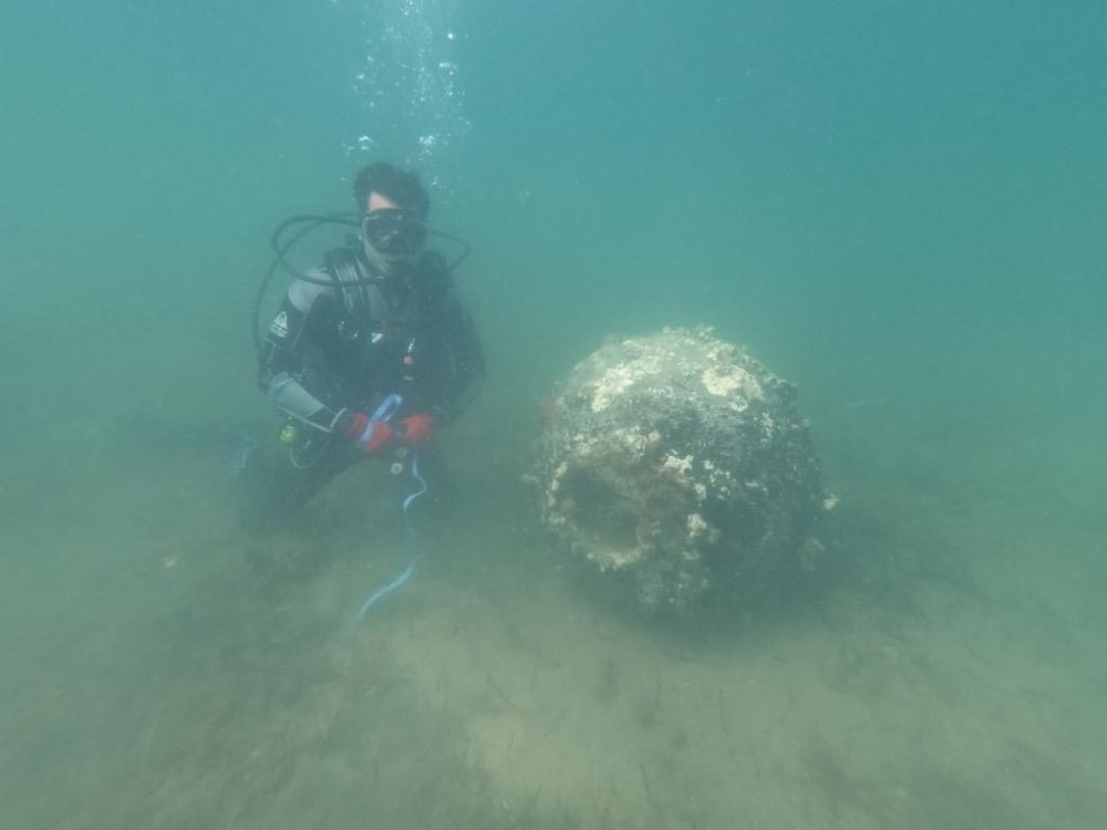 Bozcaada'da 2. Dünya Savaşı'ndan kalma mayın patlatıldı