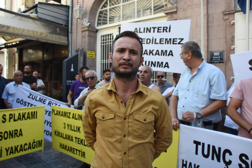 'S' plaka sahiplerinden 'atletli' eylem