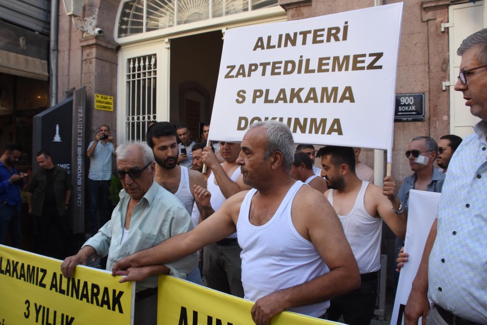 'S' plaka sahiplerinden 'atletli' eylem