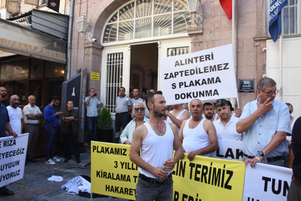 'S' plaka sahiplerinden 'atletli' eylem