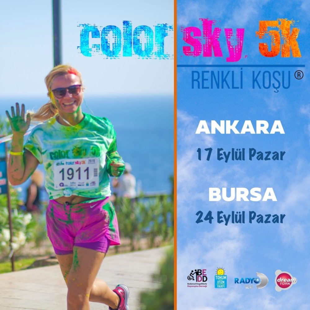 ‘Renkli Koşu Festivali’ başlıyor!