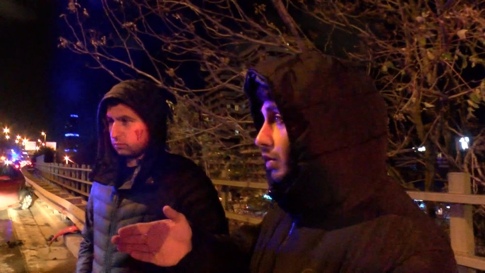 Takla atan araçtan burnu bile kanamadan çıktı!