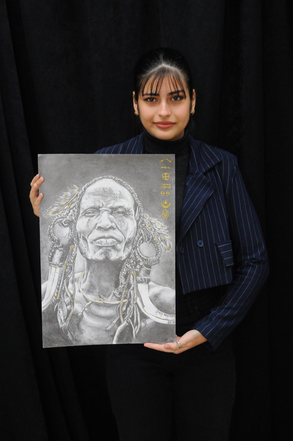 Öğrencilerin resimleri 4 ülkede sergilendi