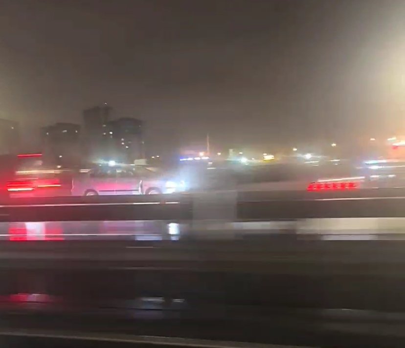 Büyükçekmece'de ters yönde giden araç kameraya yakalandı