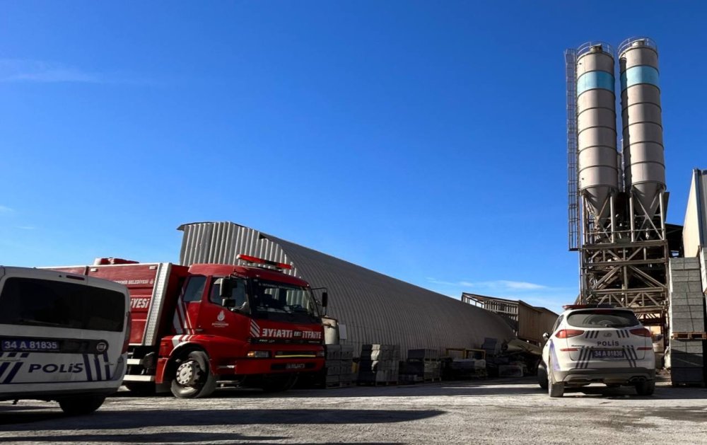 Bakım için beton santraline giren işçi öldü