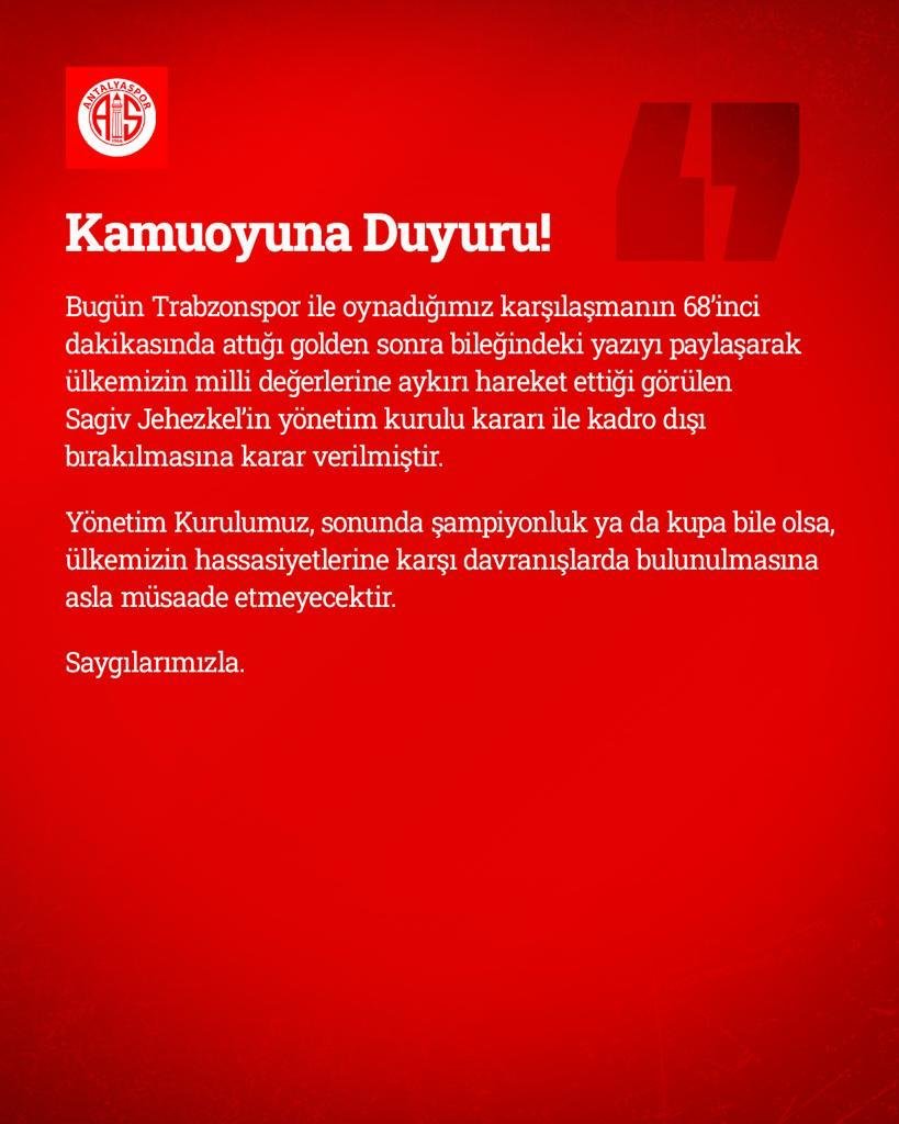 İsrailli futbolcu, gol sevinci nedeniyle kadro dışı kaldı!