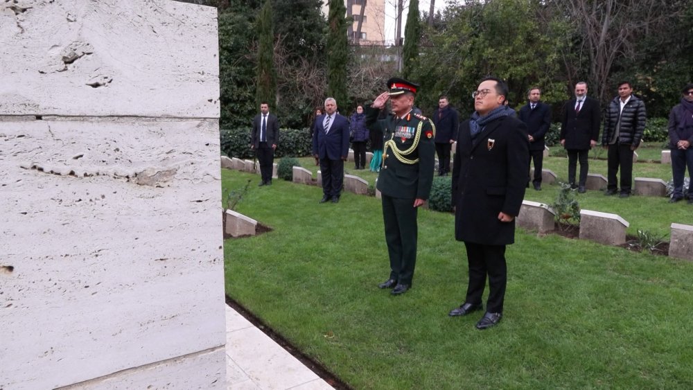 Savaşta hayatını kaybeden Hint askerleri İstanbul'da anıldı