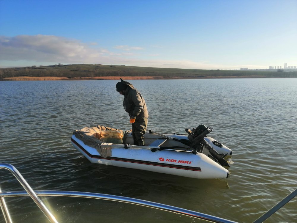 Büyükçekmece Gölü'nde kaçak balık avı denetimi