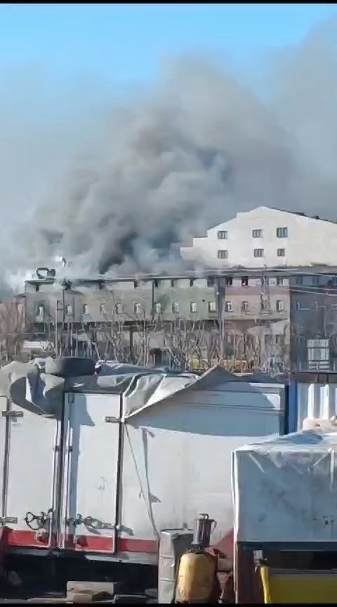 Ayakkabı imalathanesinde yangın!