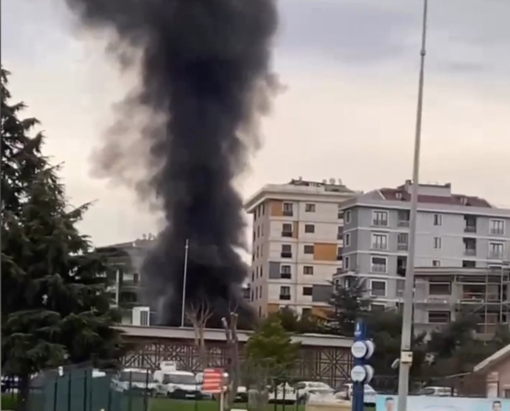 İBB inşaatında yangın!