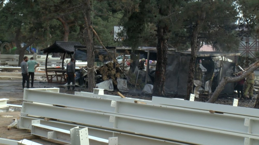 İBB inşaatında yangın!