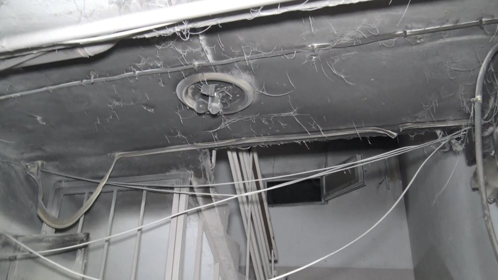 6 katlı binada yangın paniği