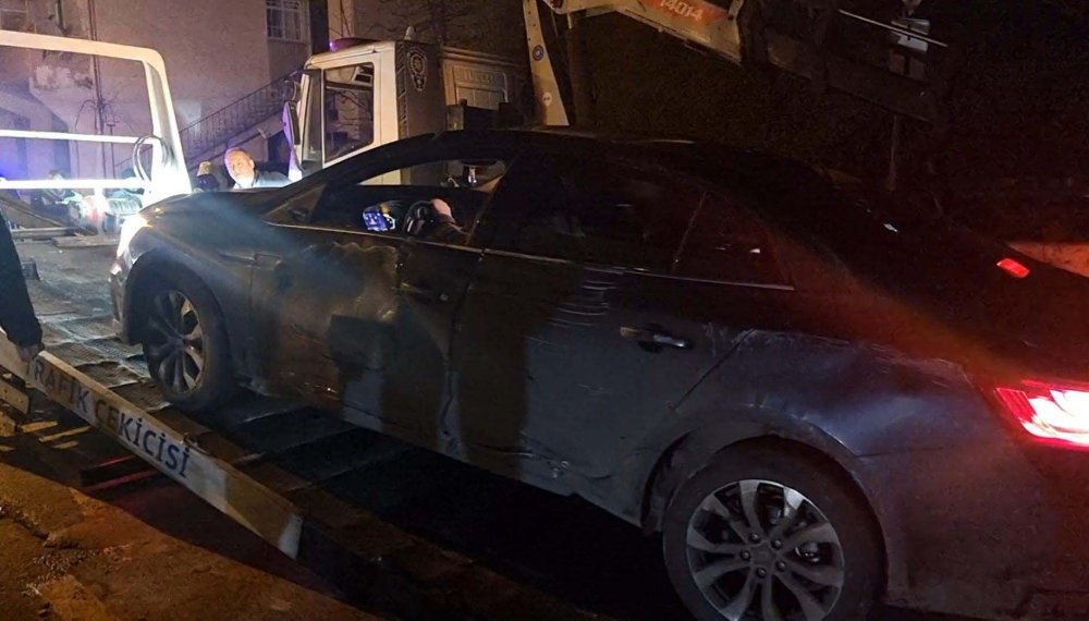 Denetimden kaçtı, apartman boşluğuna düştü!