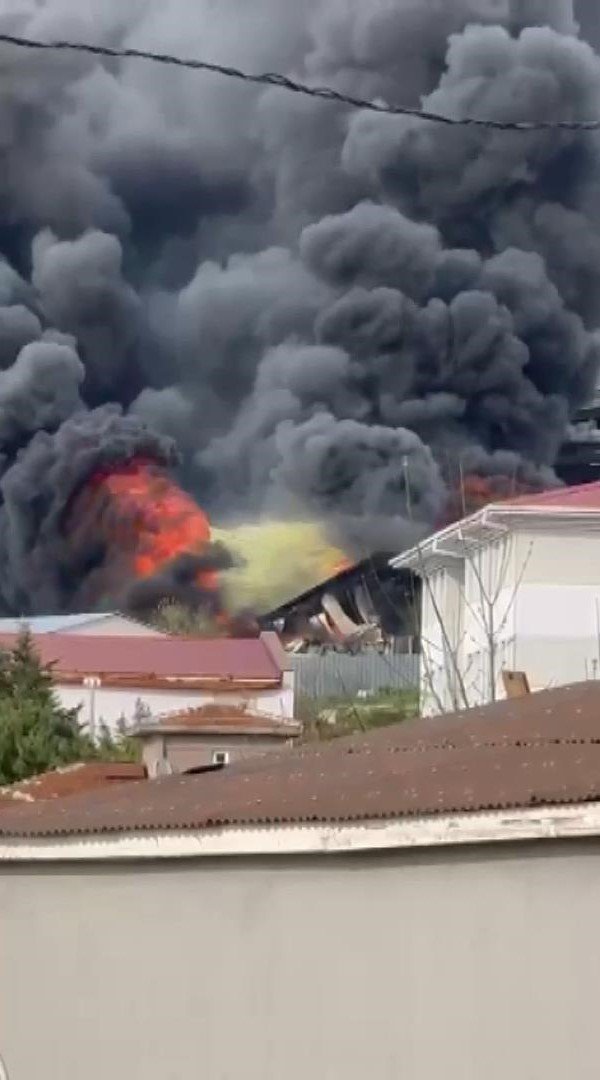 İnşaat alanında yangın çıktı!