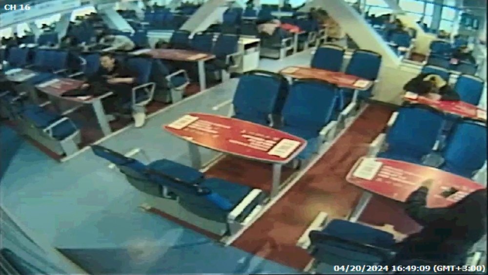 İDO feribotunda korku dolu anlardan yeni görüntüler