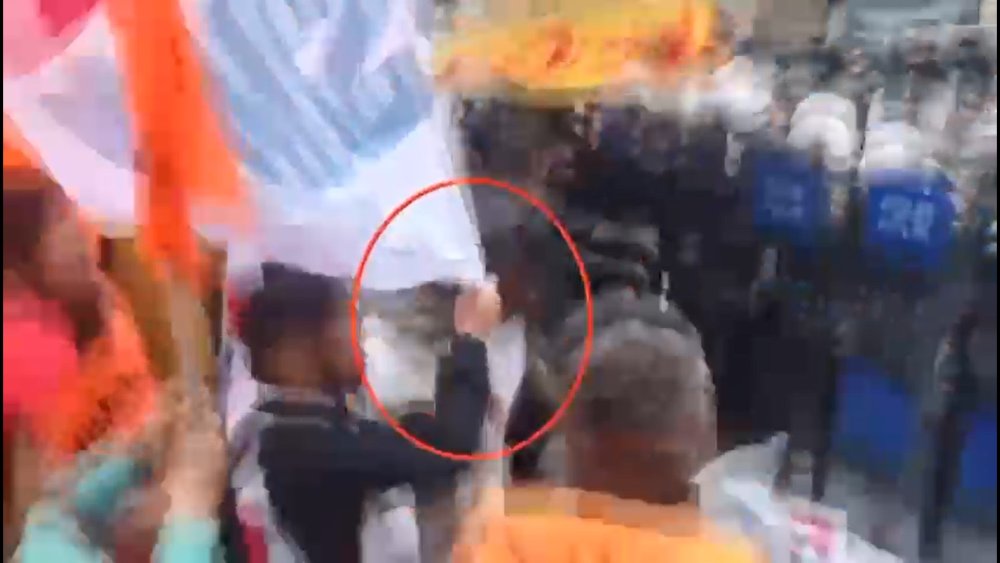 1 Mayıs’ta polise damacana ile saldırmıştı: O kadın da gözaltına alındı