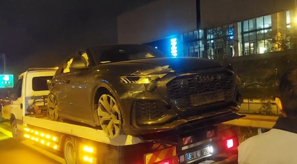 İbrahim Hacıosmanoğlu'nun oğlu trafik kazası yaptı