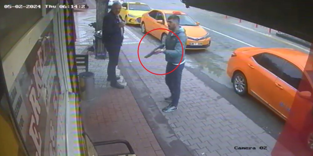 Taksi durağına pompalı tüfekli saldırı!