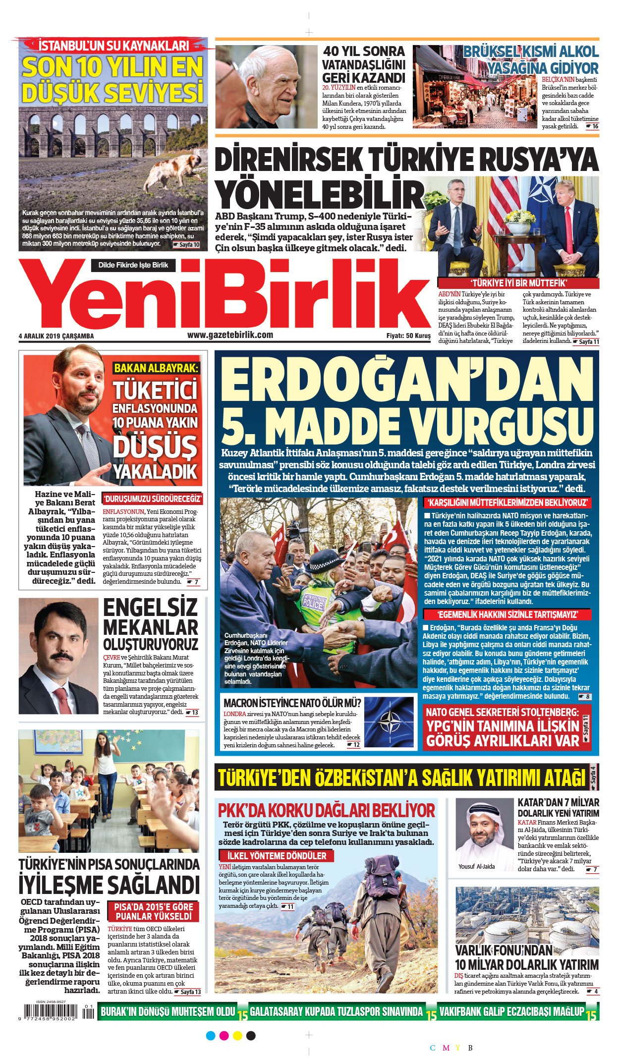 https://www.gazetebirlik.com/04 Aralık 2019