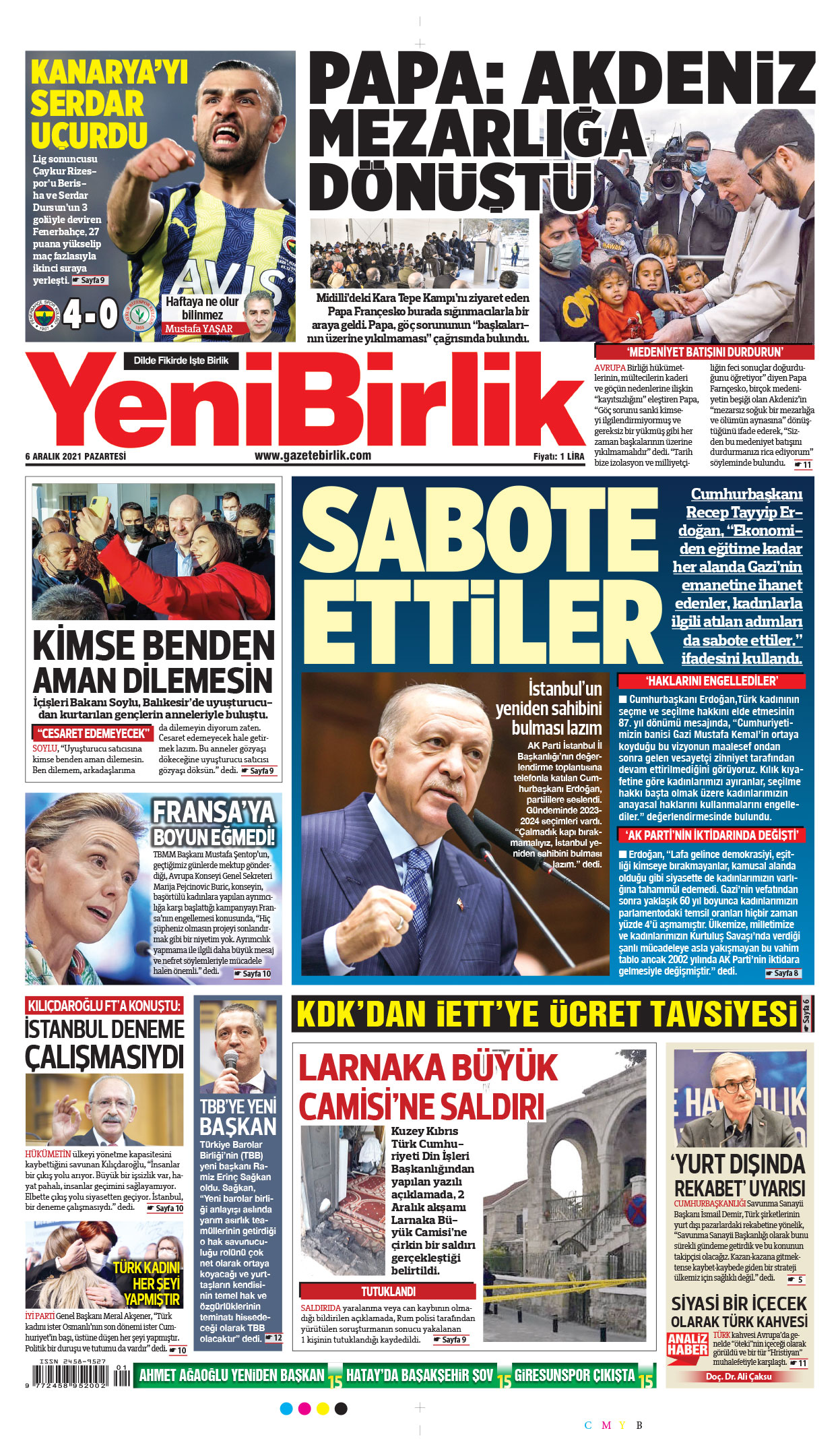 https://www.gazetebirlik.com/06 Aralık 2021