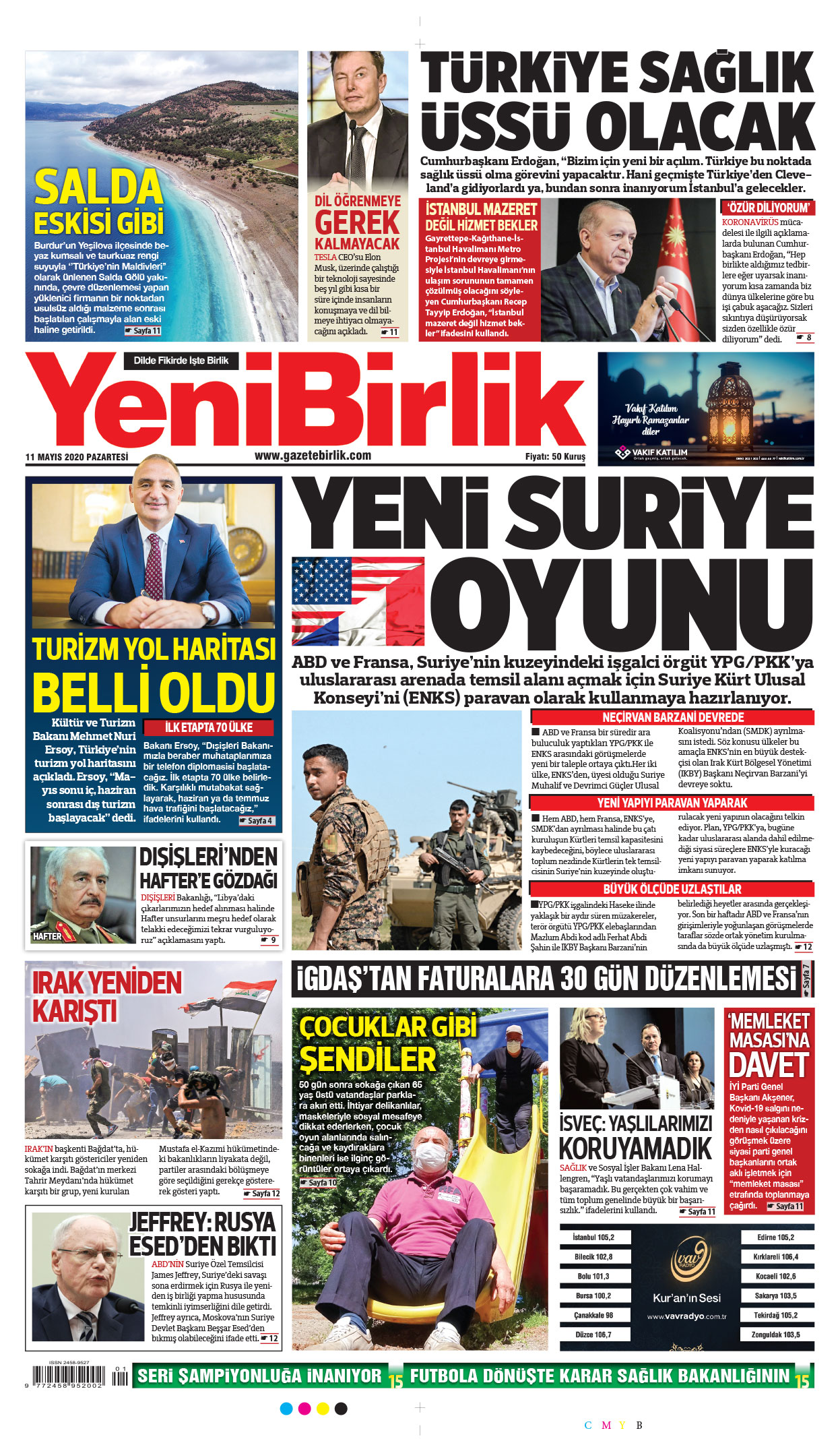 https://www.gazetebirlik.com/11 Mayıs 2020